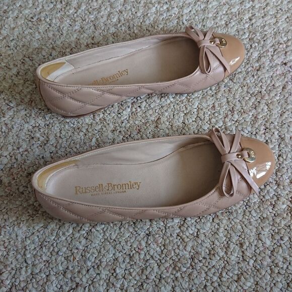 Russell & Bromley Nude ballerinas flats size 36.5 - Picture 5 of 12
